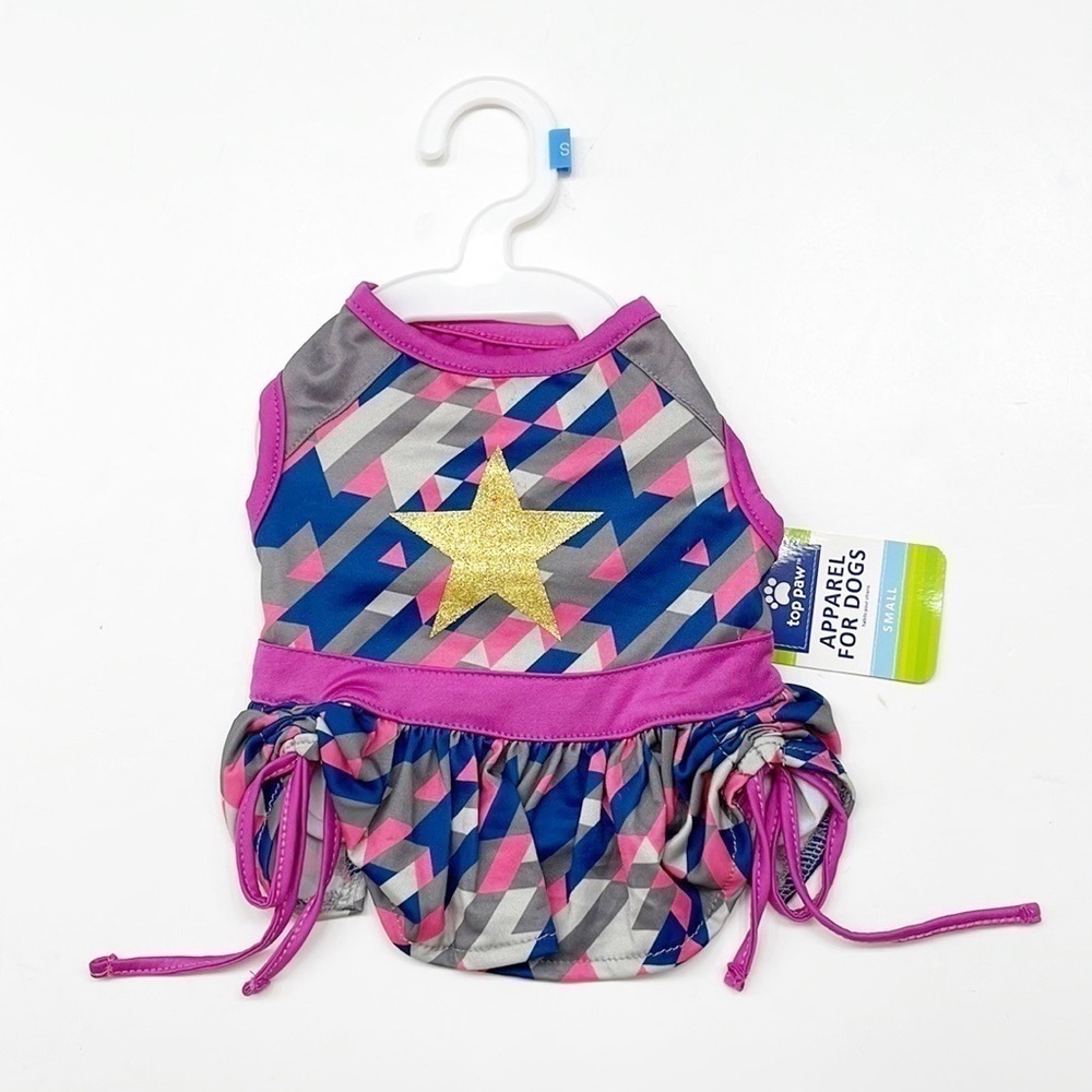 NEW Top Paw Geometric Star Dog Tank Dress